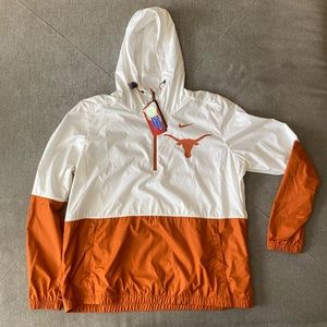 NWT NIKE University of Texas Unisex Windbreaker Size Large